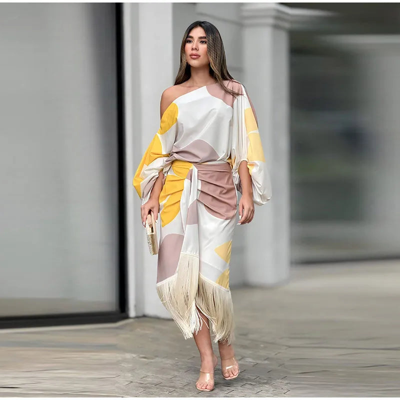 Dina | Glamorous and Trendy Summer Set of Skirt and Top
