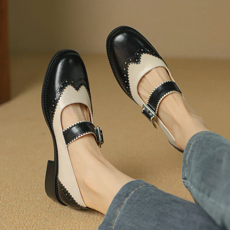 Maryam | Leather Mary Janes