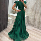 Melanie | Pleated Evening Dress
