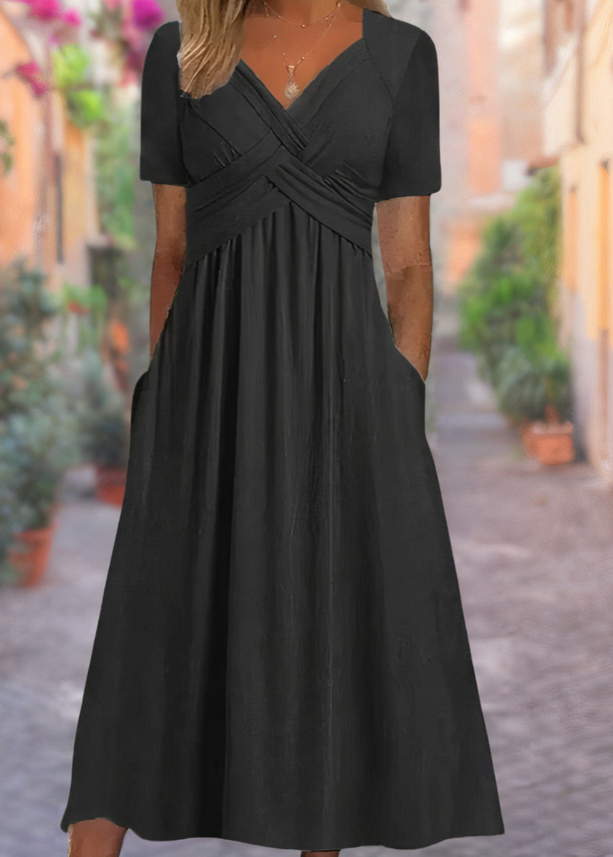 Hilda | V-Neck Tummy-Covering Dress