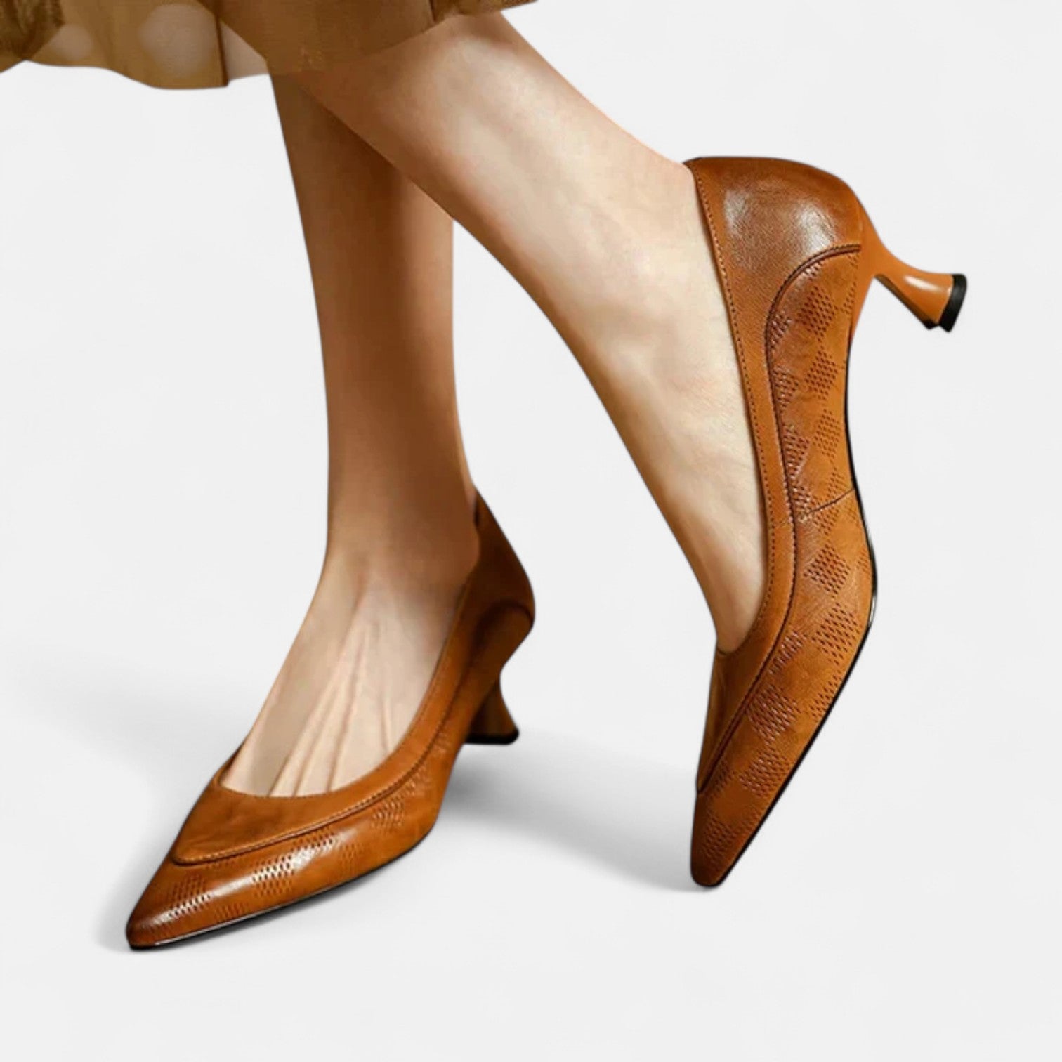 Laila | Leather Heels
