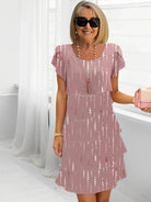 Dena | Elegant Comfort Ruffle Dress