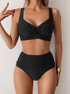 Elsa | Bandeau Bikini with Gathered Fabric