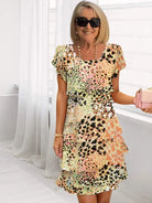 Gabi | Elegant Comfort Ruffle Dress