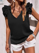 Aida | Playful Ruffle Sleeve Summer Top