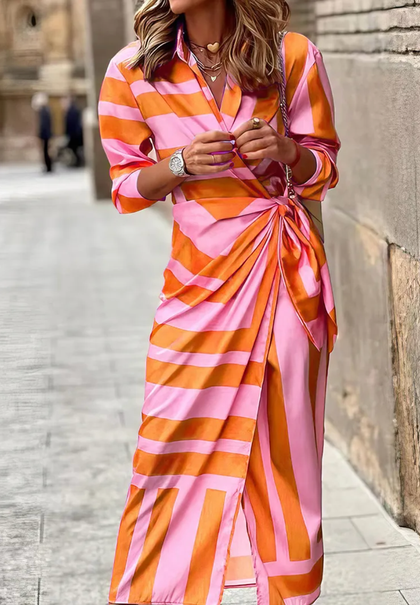 Kerri | Printed Wrap Dress