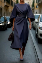 Samantha | Elegant Lantern Sleeve Dress