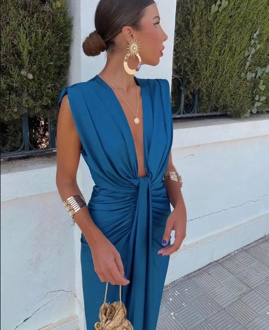 Melisa | Elegant Pleated Dress