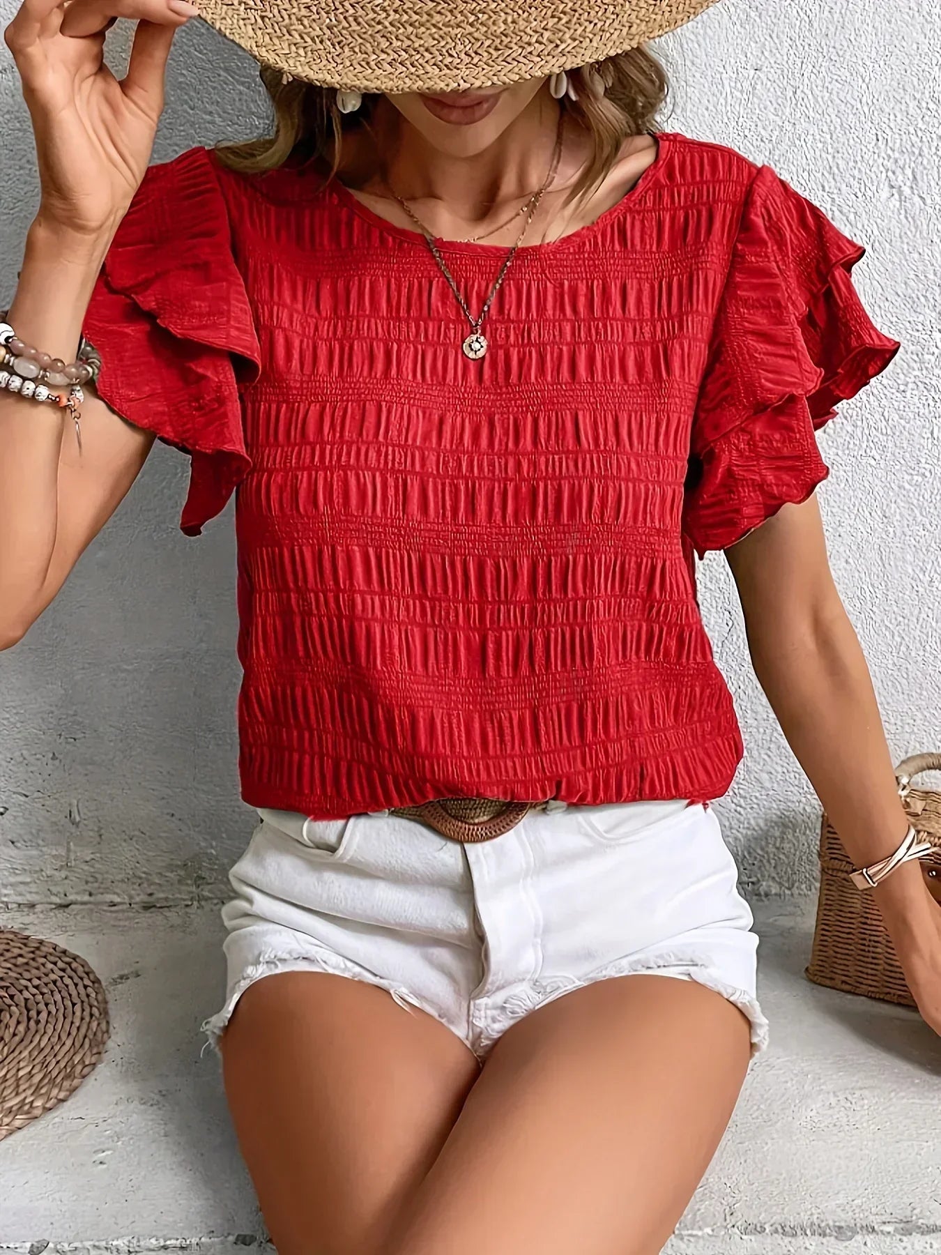 Mayra | Light & Breezy Blouse with Fun Ruffles
