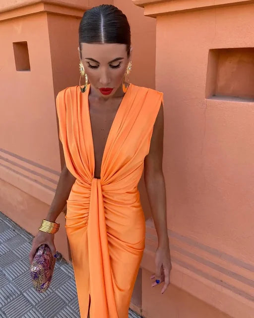 Chelsey | Elegant Pleated Dress