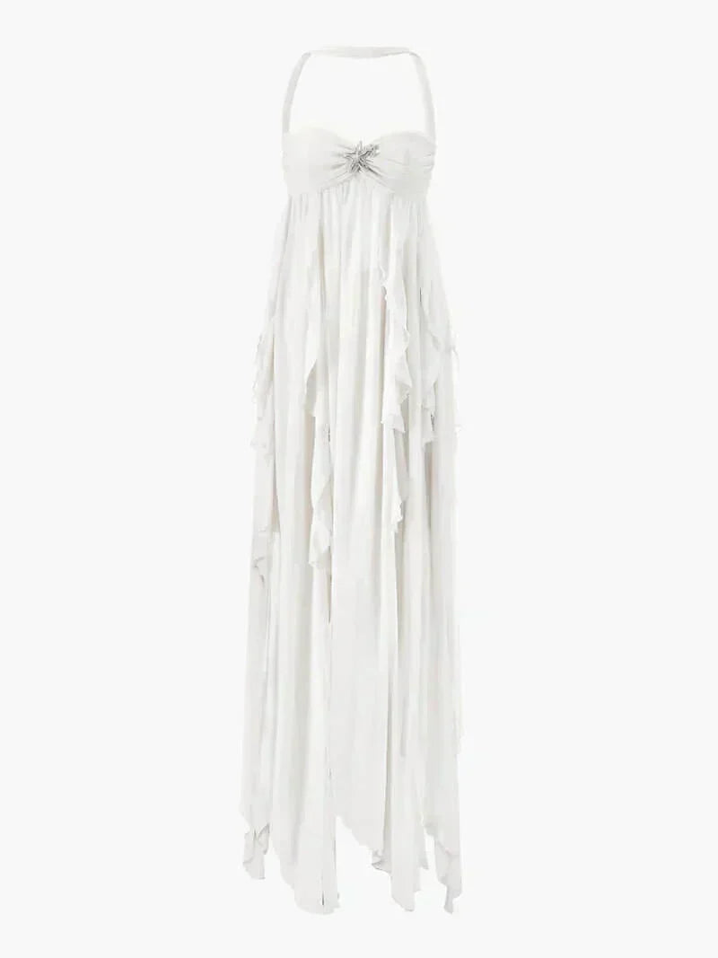 Amanda | Romantic Ruffle Maxi Dress