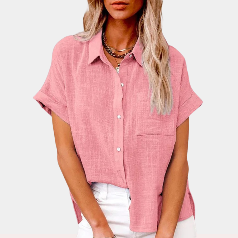 Pamela | Lightweight Shirt with Front Pocket