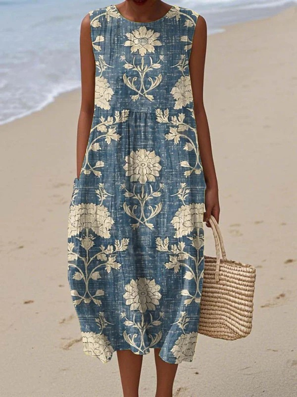 Irina | Boho Midi Dress