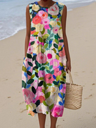 Elvia | Floral Midi Dress