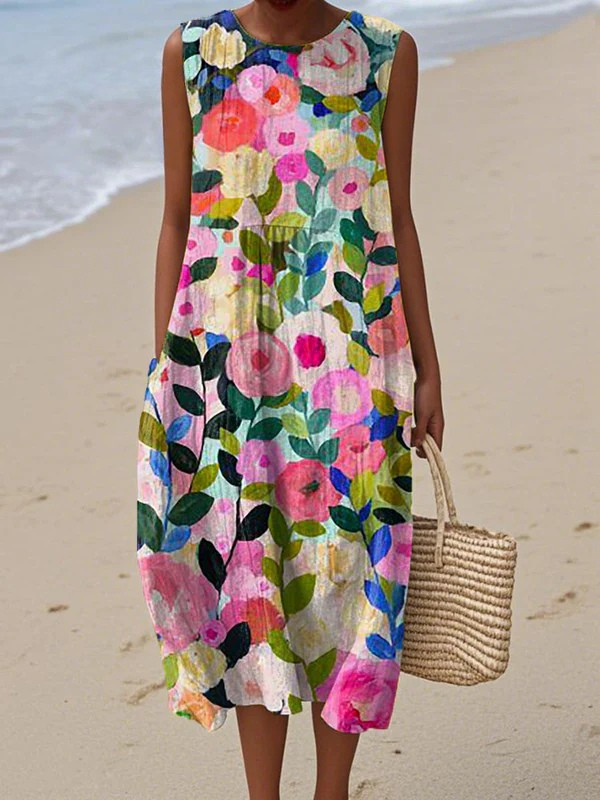 Elvia | Floral Midi Dress