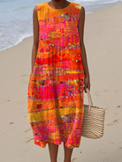 Kristine | Sunset Midi Dress