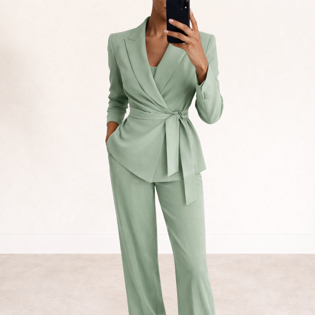 Iliana | Belted Blazer Suit