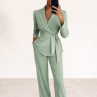Iliana | Belted Blazer Suit