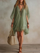 Jazmin | Sheer Flow Tunic Dress
