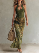 Antoinette | Sculpted Tie-Dye Maxi Dress