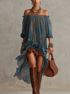 Candice | Off-Shoulder Boho Mini Dress