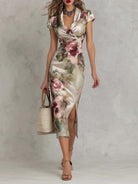 Ashley | Classic Floral Wrap Dress