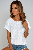 Jodi | Oceanview Eyelet Top