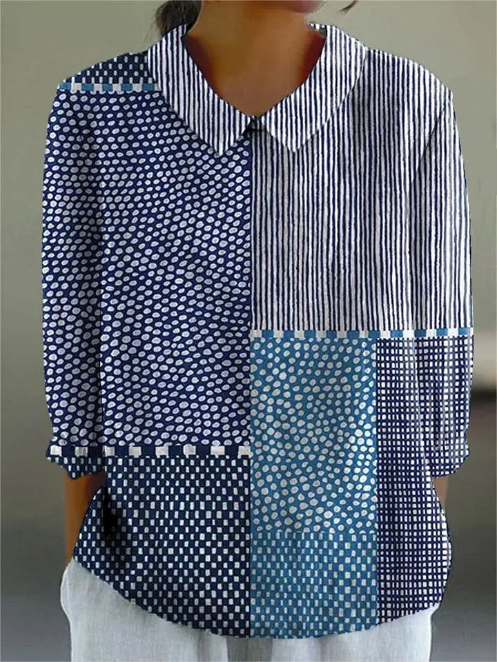 Susy | Vintage Colorful Blouse