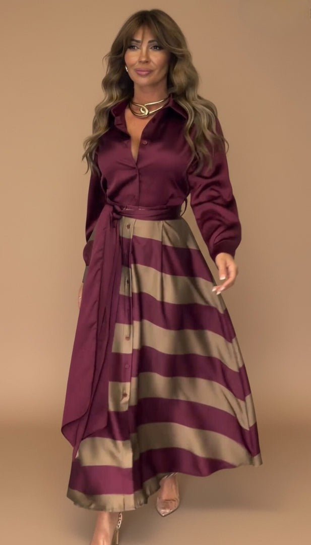 Aracely | Striped Maxi Dress