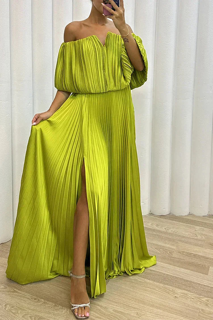 Jacquelyn | Elegant Pleated Maxi Dress