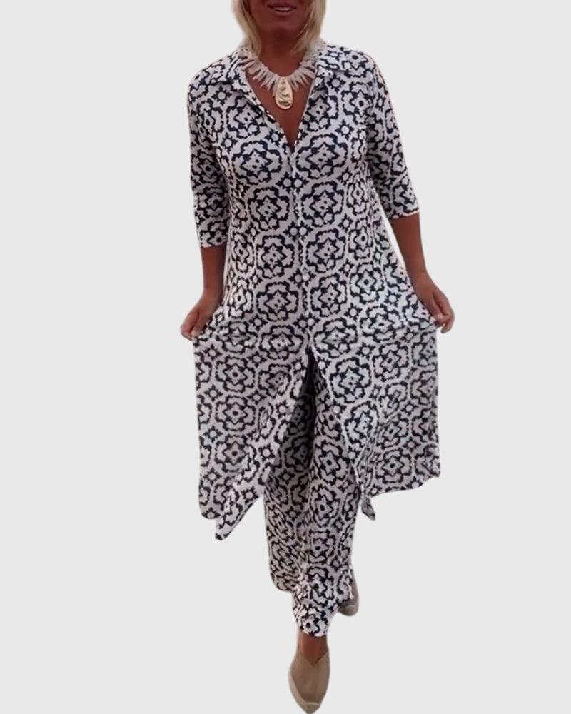 Sonia | Elegant Vintage Two-Piece Set