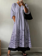 Ciara | Elegant Printed Dress
