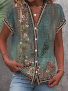 Myrna | Watercolor Petal Blouse