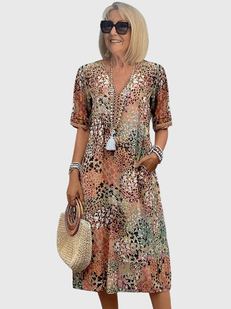 Pretty | Elegant Floral Midi Dress