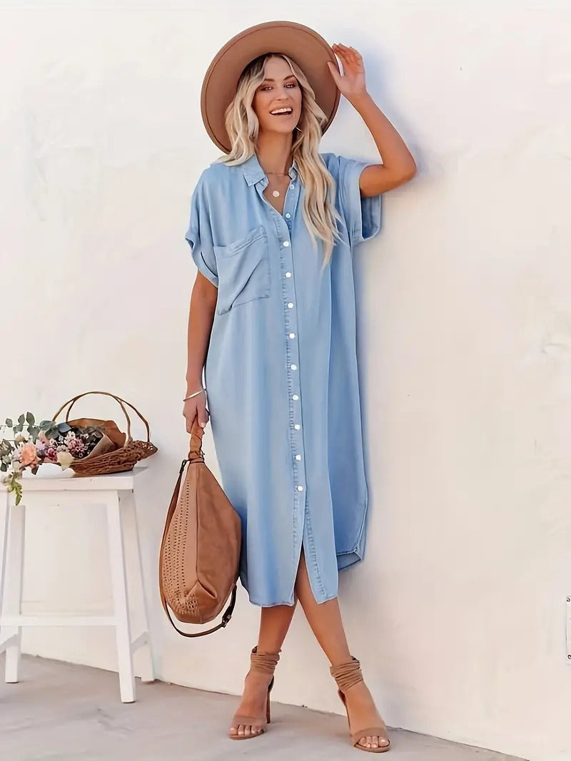 Antoinette | Shirt Dress with Fixed Pockets