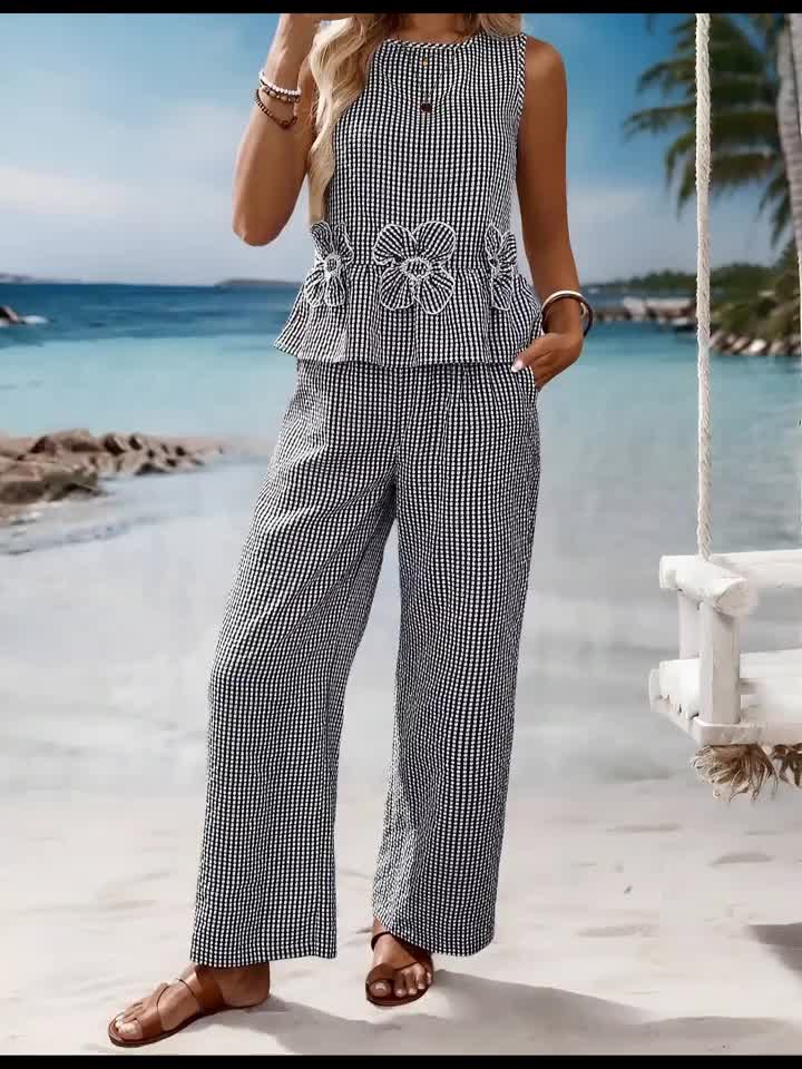 Alejandra | Elegant Gingham Set