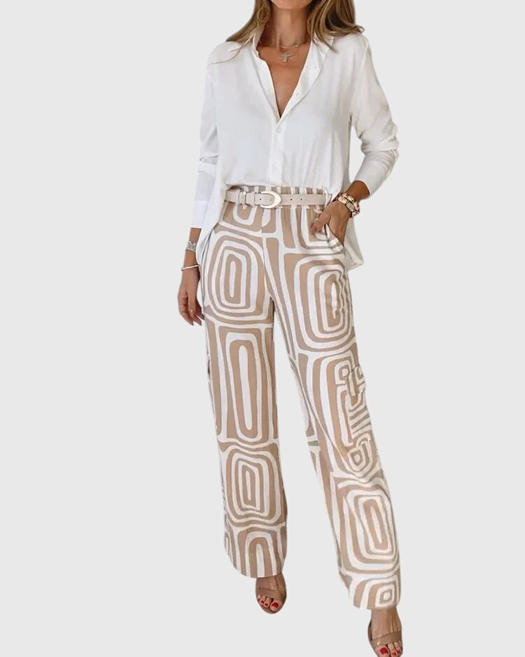 Aida | Stylish Pants + Free Blouse & Belt
