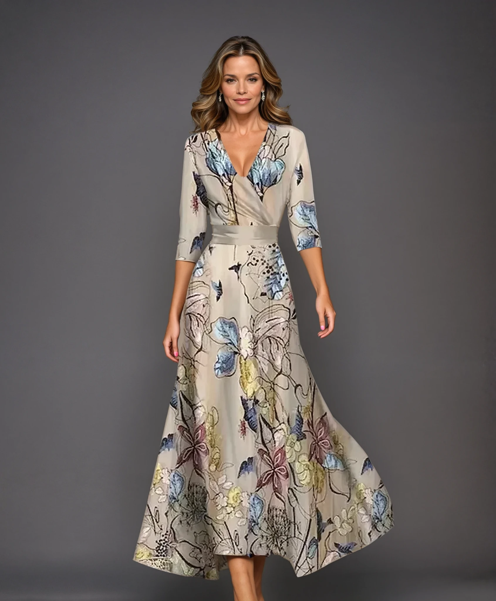 Iliana | Chic Dress with Floral Print