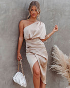 Rosi | Elegant Satin Midi Dress