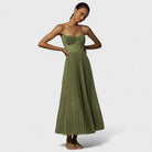 Tanya | Premium Midi Dress in Pleated Tulle