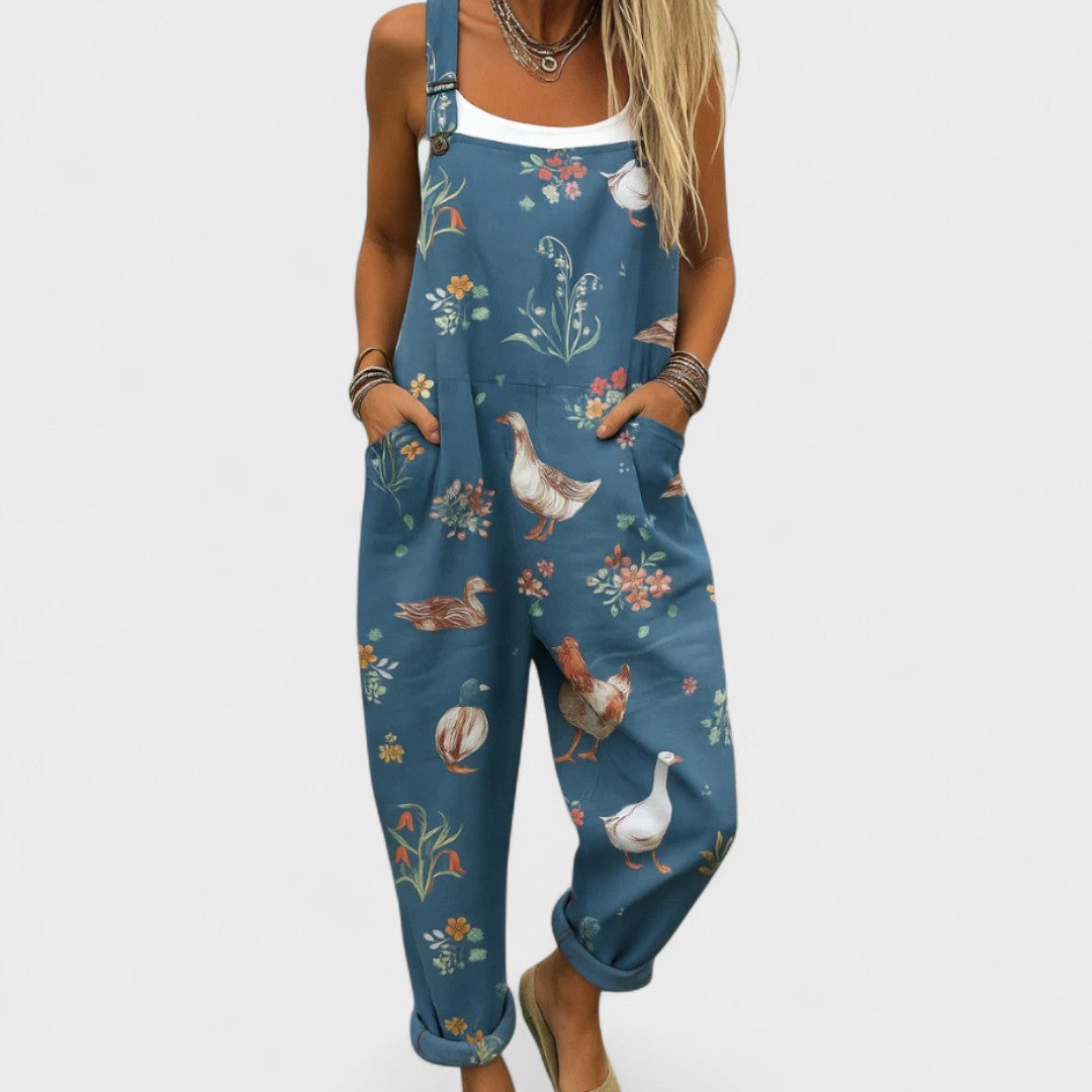 Azucena | Women's Artisan Jumpsuit with Straps