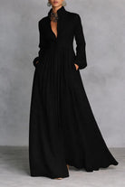 Consuelo | Flowing Button-Front Maxi Dress