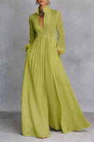 Marilu | Flowing Button-Front Maxi Dress