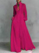 Olga | Flowing Button-Front Maxi Dress