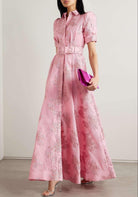 America | Dress with Short Puff Sleeves