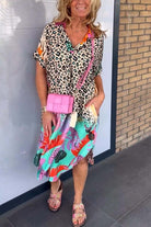Traci | Relaxed Leopard Print Dress