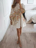 Kelley | Printed Button-Front Mini Dress