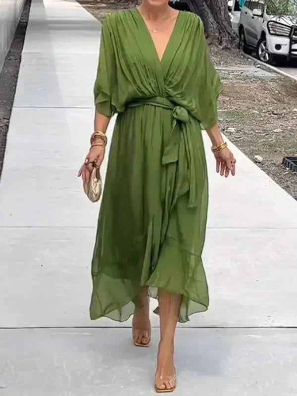 Nena | Elegant Flowing Luxe Chiffon Dress