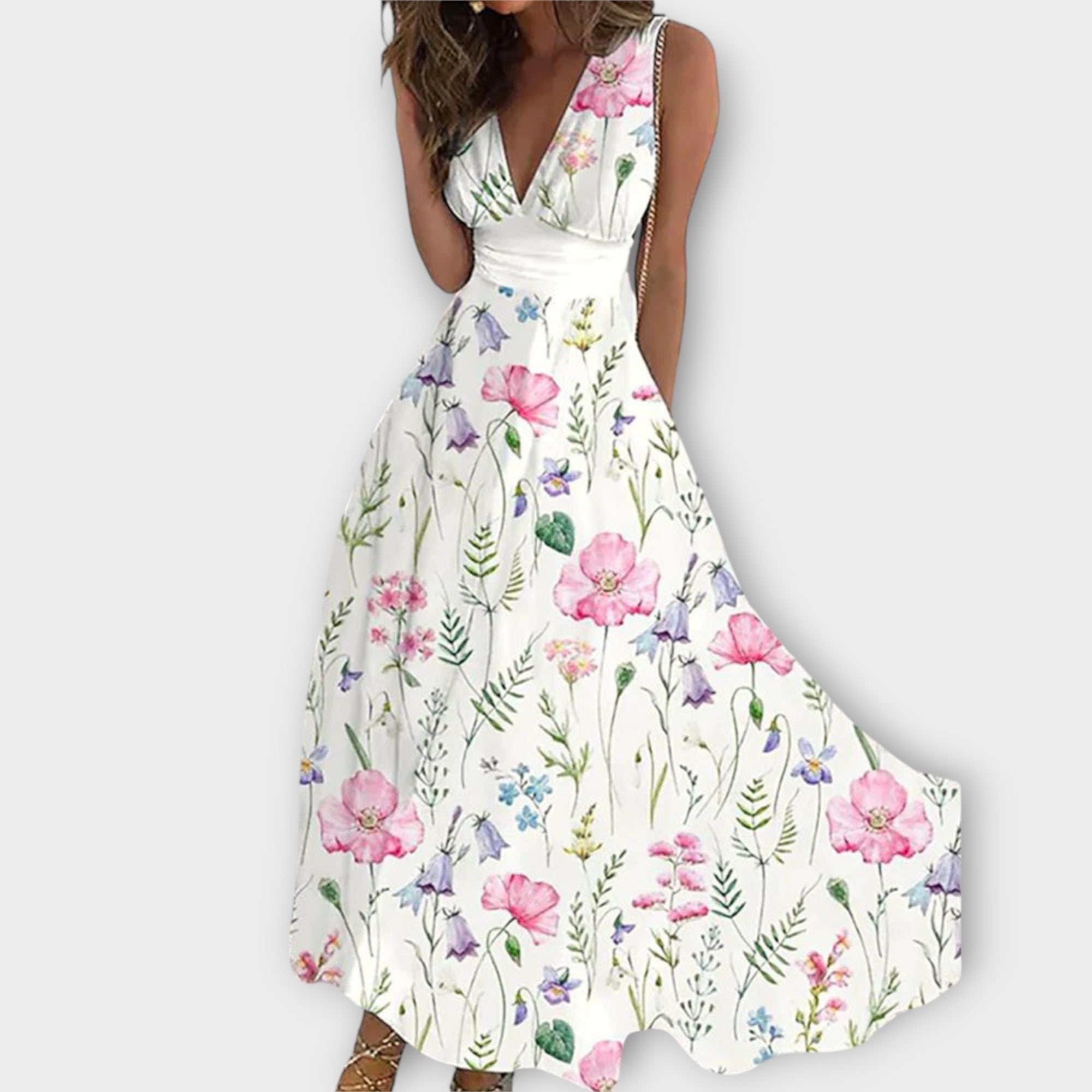 Marla | Floral V-Neck Dress