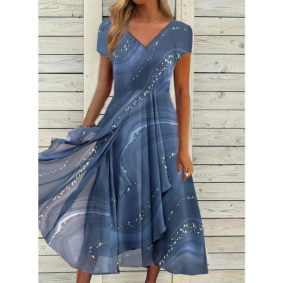 Jessy | V-Neck Midi Dress